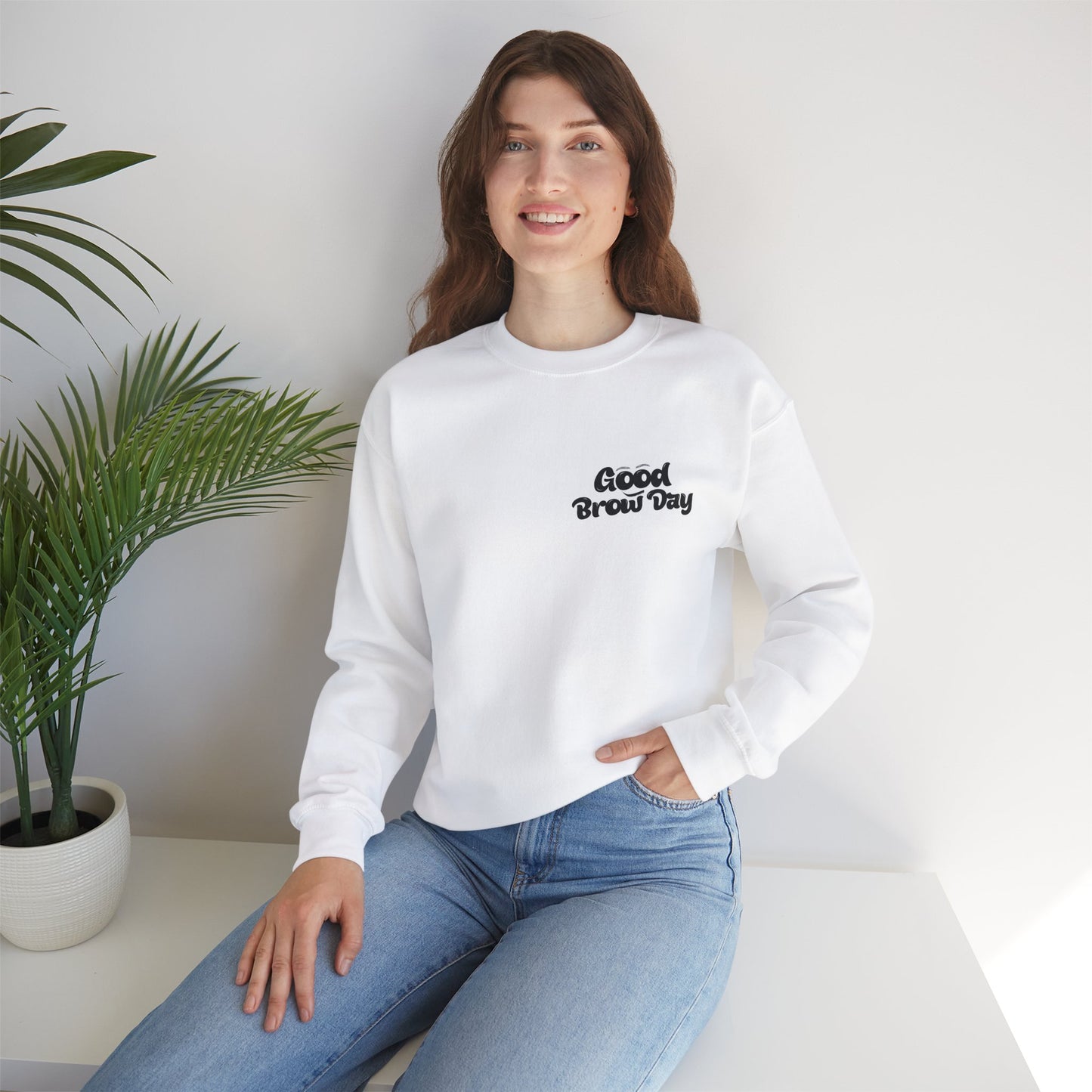 Good Brow Day Crewneck Sweatshirt